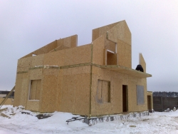 Канадский дом, сип панель - перекрытия, стены, крыша с. Путровка 167 м кв